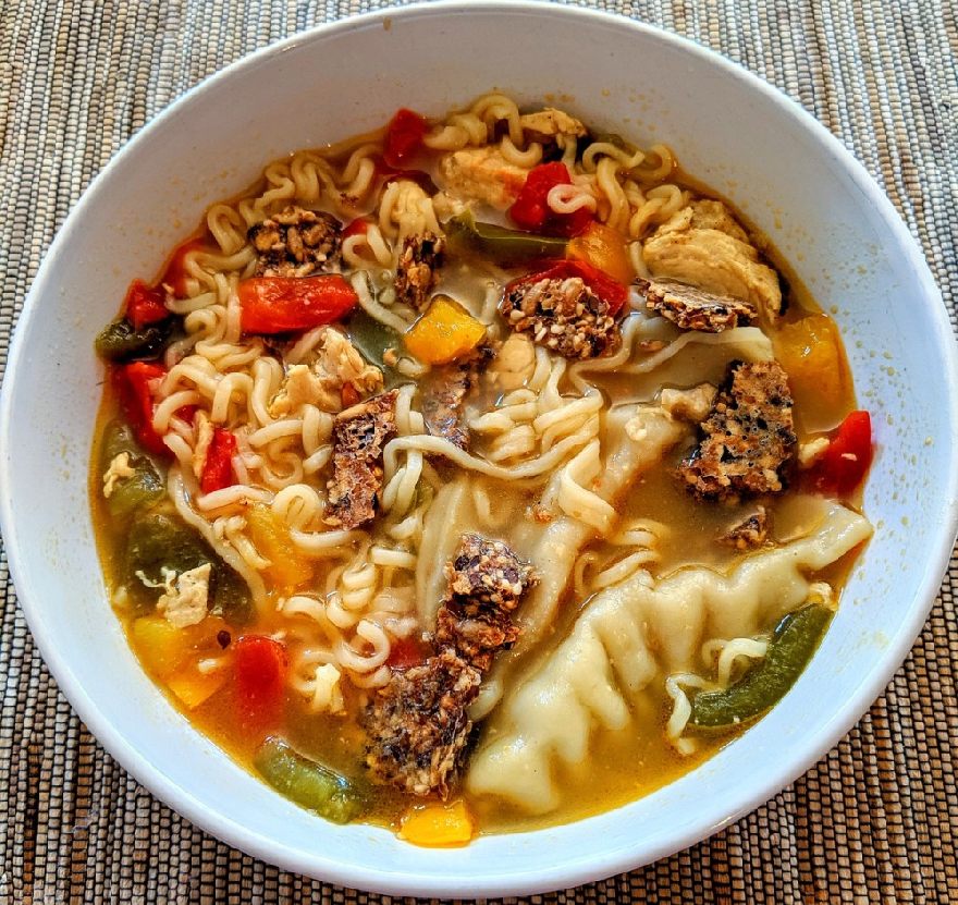 Asian food, soups, ramen